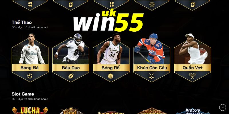 WIN55 đơn vị tài trợ các giải đấu lớn